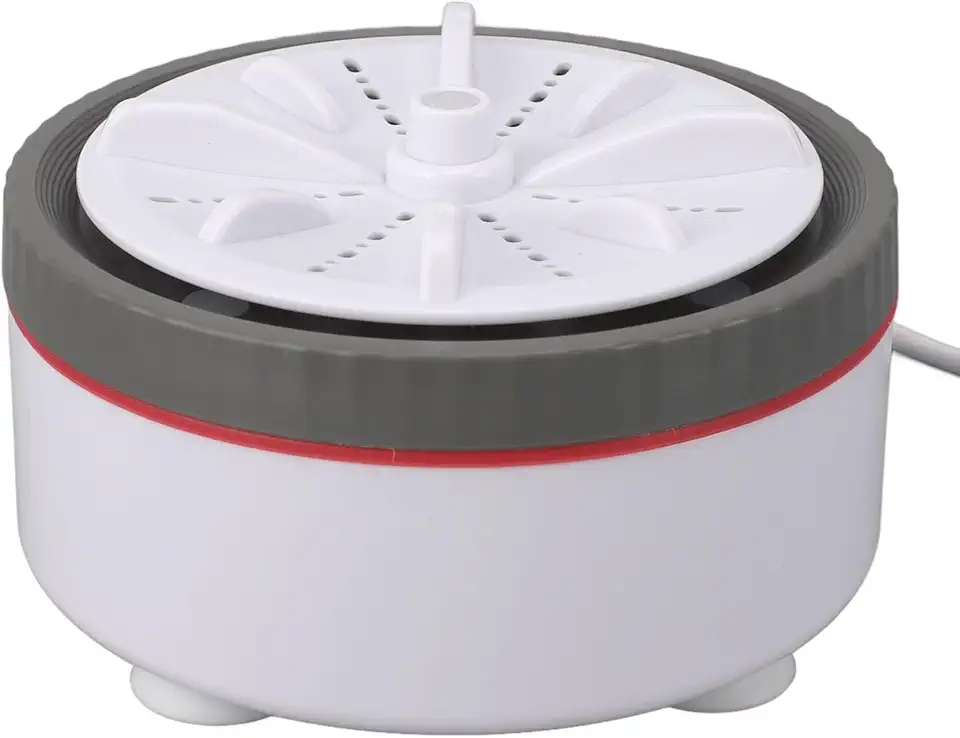 Lava-roupa Turbo com ajuste de tempo Multifuncional Portátil alimentado por USB para Lavagem Pequenas Roupas Frutas e Pr