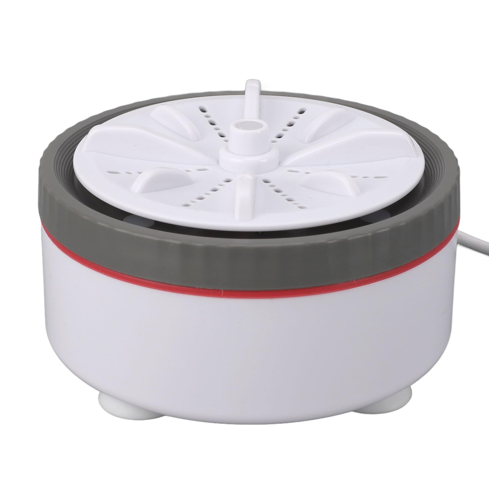 Mini-Turbo-Waschmaschine, Effiziente Tragbare Waschmaschine für Kleine Kleidung, USB-betriebene Mini- für Geschäftsreisen und Reisen (GRAY)