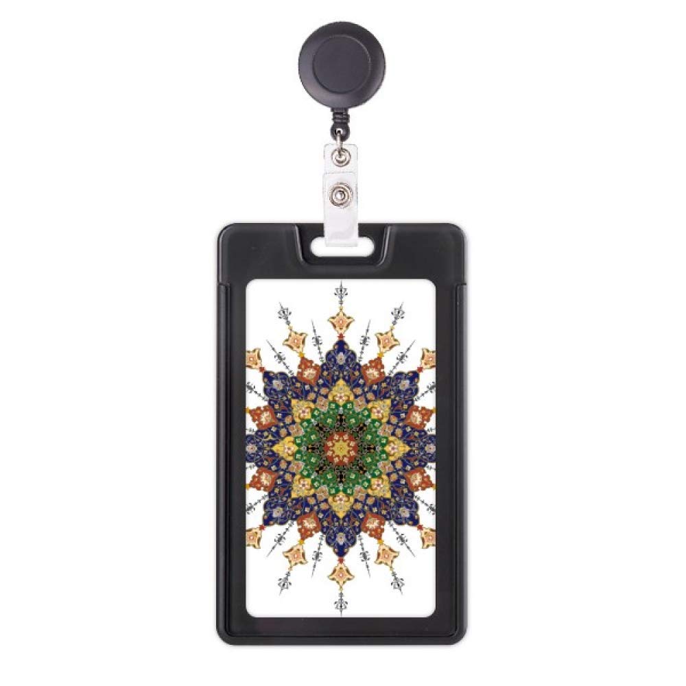 Funda retráctil para tarjetas que evita pérdidas con patrón floral moderno 5