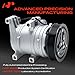 A-Premium A/C Compressor with Clutch Compatible with Mazda 3 2.3L 2007-2009, 6 2.3L 2006-2007, Turbocharged, Mazdaspeed Body