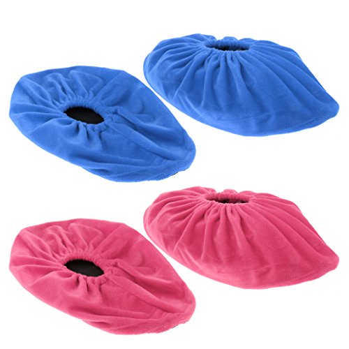 D DOLITY 4pcs Couvre-Chaussures Étui Protection de Chaussures Antidérapants Housse Réutilisable Lavable en Flanelle