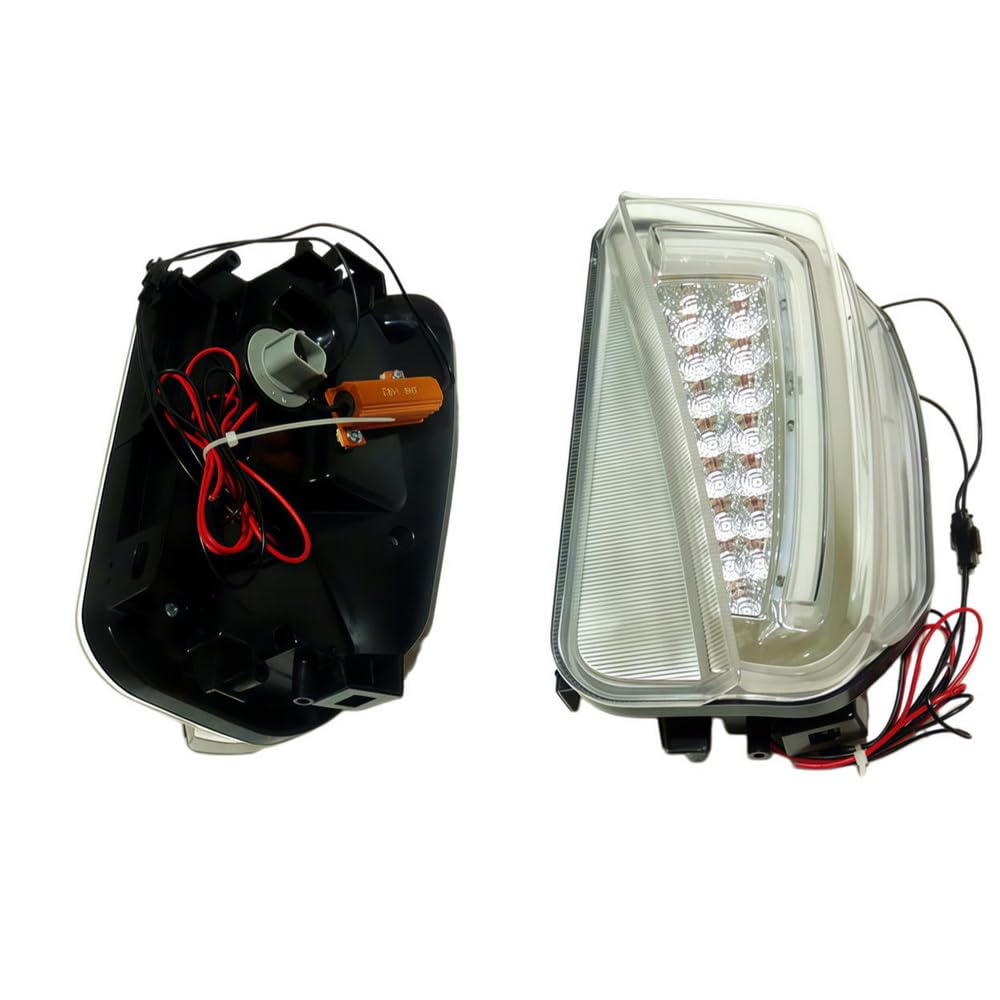LED luz diurna DRL para Prius 30 Series 2012 2013 2014, 6000K LED parachoques delantero DRL + luz intermitente amarilla
