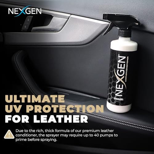 Nexgen Car Leather Conditioner - Quick Spray Interior Conditioner and Leather Restorer - Gentle Liquid Formula, Multi-Purpose Conditioner for Cars Interior, Couch, Boots, Purses, & More 16 Oz - Image 3