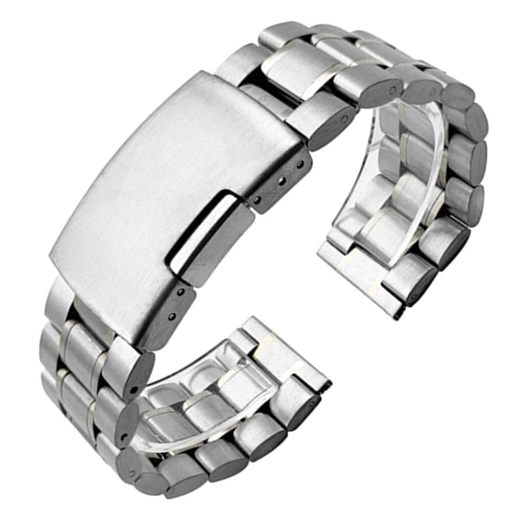 Bracelet montre maillons acier inoxydable argent 20mm 22mm 24mm - 5