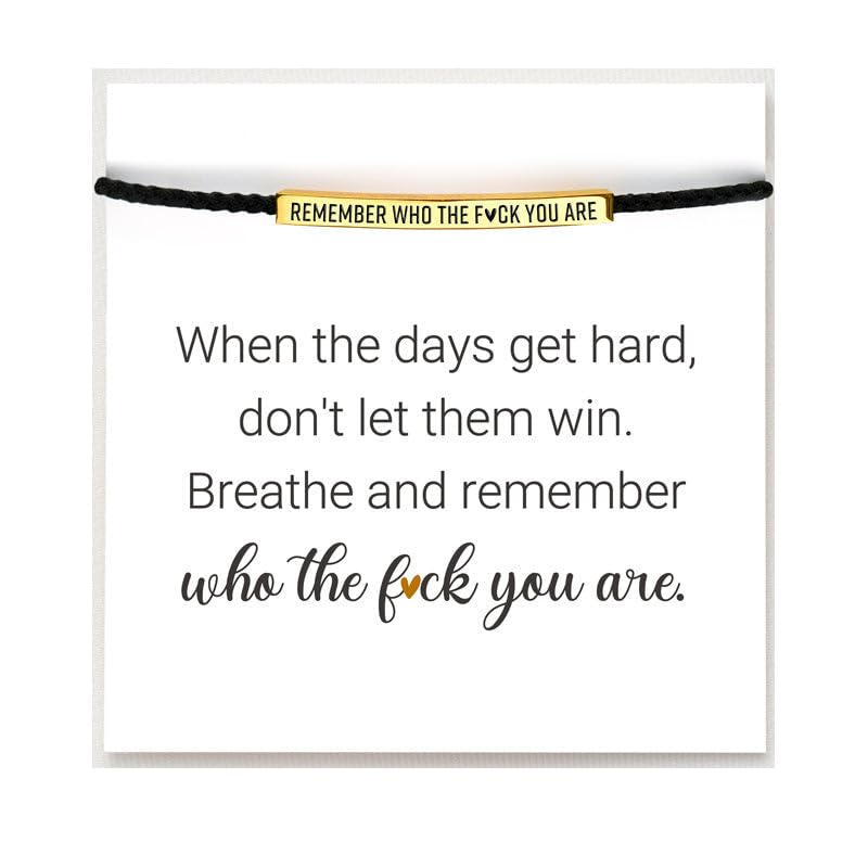 Dont Let The Hard Days Win Bracelet for Women Men, Handmade Braided Adjustable Wrap Stainless Steel Inspirational Let Him Comfort Birthday Gifts Jewelry3