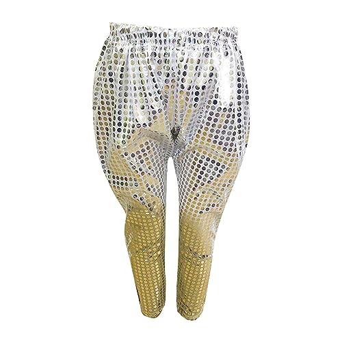Moonker Sequin Pants for Toddler Girls Y2k Solid Color Elastic Waist Soft Trendy Performance Pants Baggy Girl