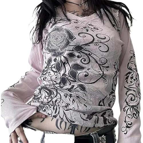 トップス 00s Abahouse plant graphic long T y2k トップス 00s Abahouse plant graphic long T y2k Fashion