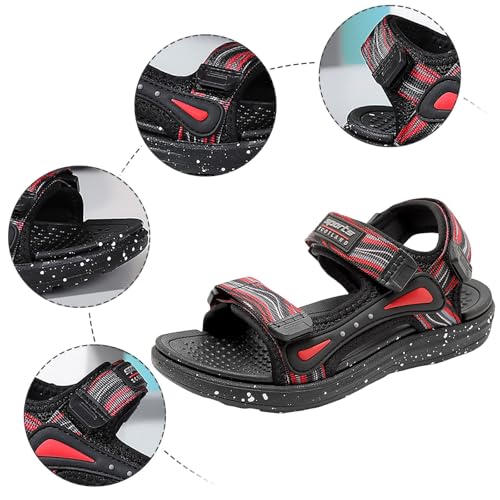 IWIHMIV Kids Athletic Sandals Boys Outdoor Hiking Sports Sandal Pool Beach Comfortable Non Slip Summer Water Shoes3