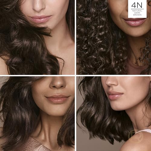 Image of L'Oreal Paris Excellence Universal Nudes Permanent Hair Color, Ammonia Free Hair Dye for Gray Hair Coverage, 4N Natural Dark Brown, 1 Hair Dye Kit