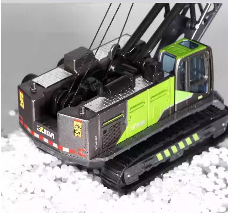 Hontral Green and Black Crane Toy Kids Multicolors Alloy Head Diecasts Toy Engineering Vehicle Toy Excavator Crane Model Truck Car Toys for Boys Gifts Home Decor Vehicle Truck (601-06) 1