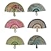 Tuygn Natural Grass Hand Fan Comfortable Grip Hand-Woven Straw Fan for Fashionable Wall Art