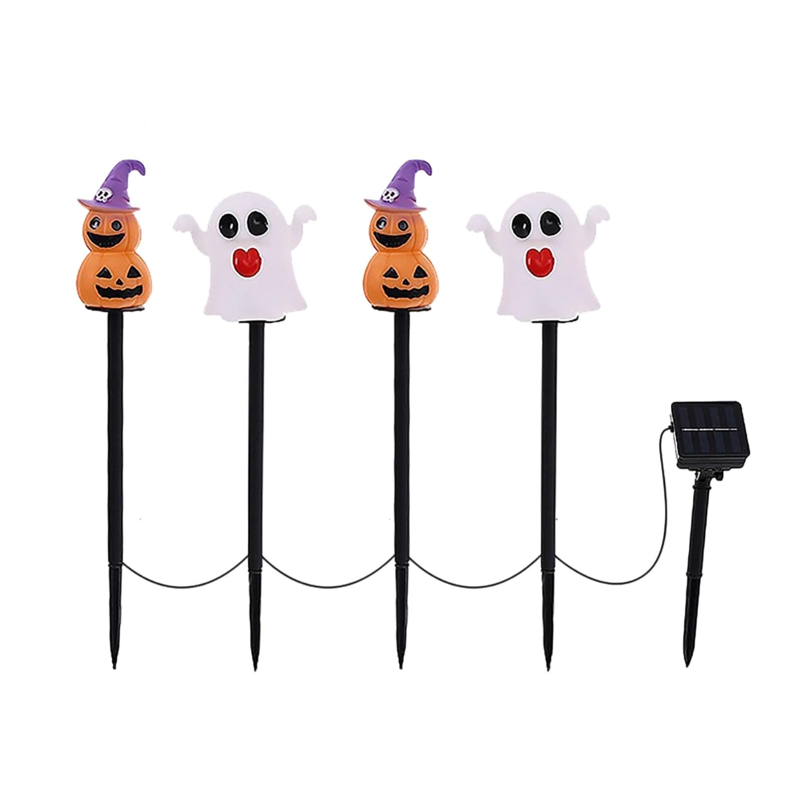 ZhzeYun Halloween Solar Pumpkin Light, IP54 Waterproof Garden Stake
