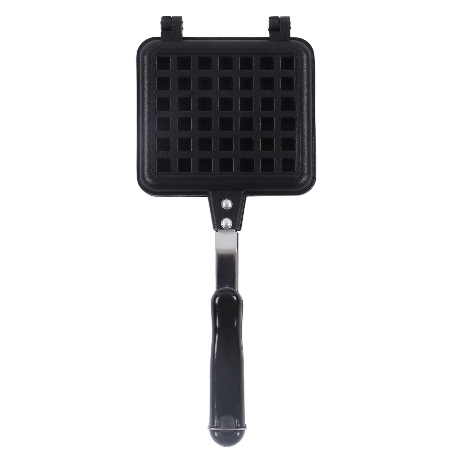 Square Waffle Baking Pan, Non Stick Coating Aluminum Alloy Waffle Maker with Dual Handles, Easy Storage and Ergonomic Grip, outstanding for Breakfast Making