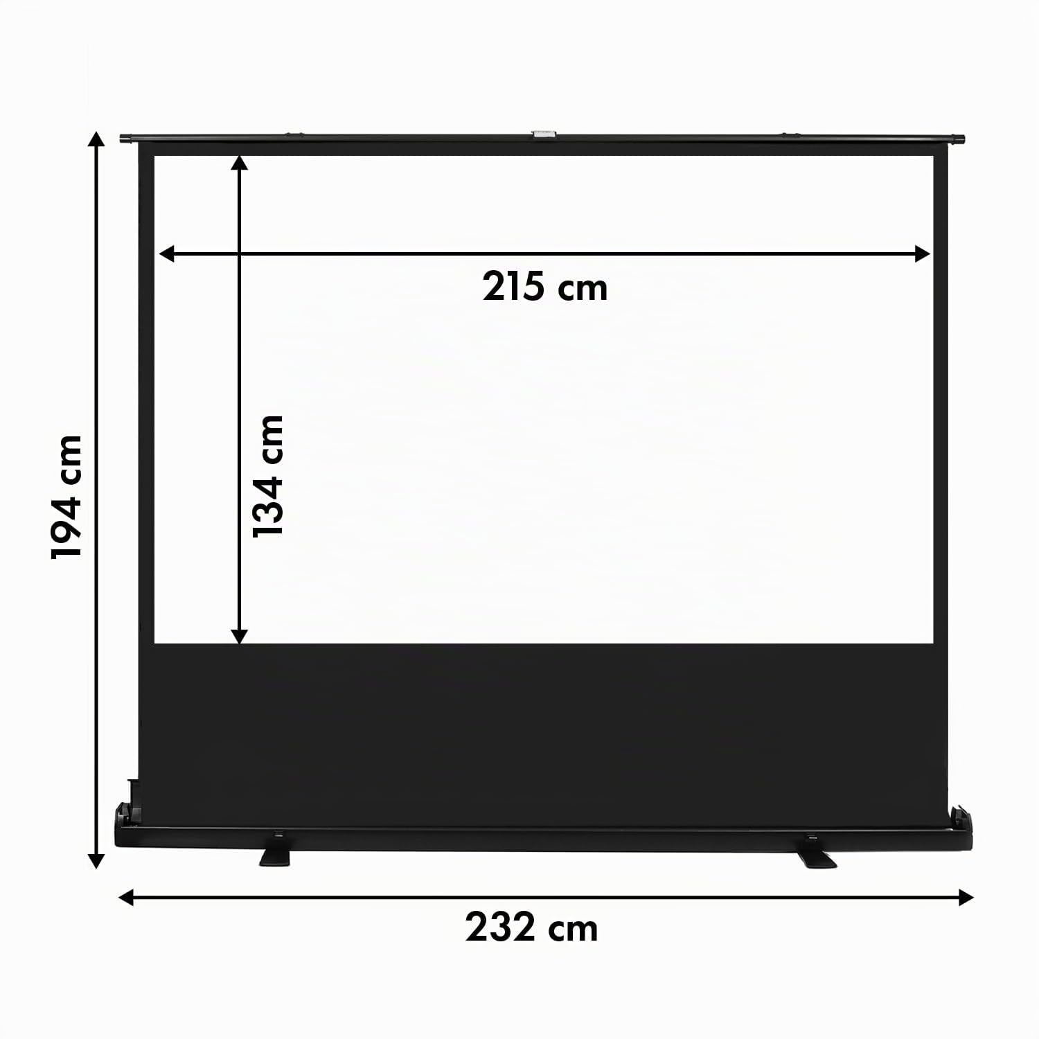 Maclean MC-213 Écran de Projection Portable Compact Sol 100" 16:10