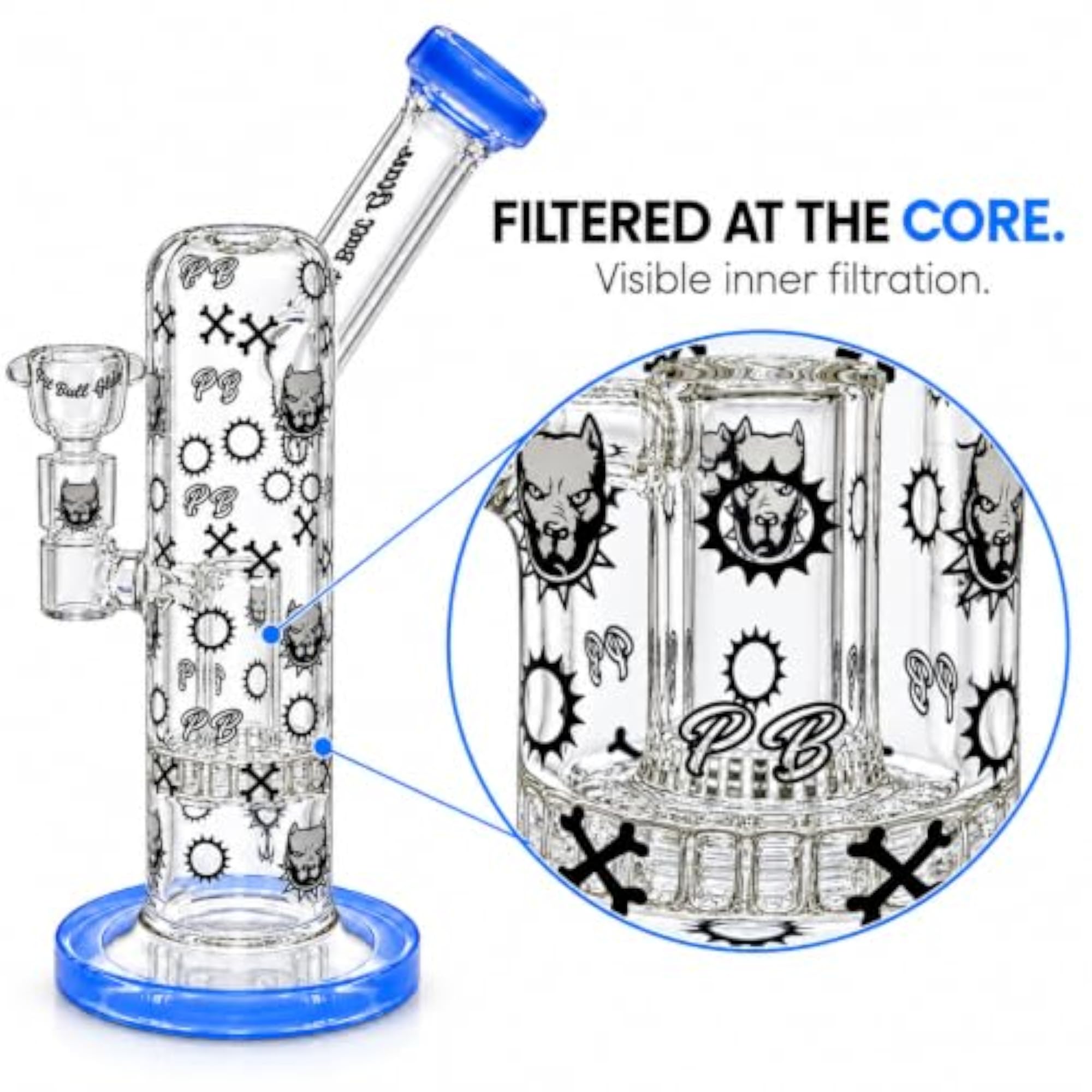 Bong- 10 inch Permanent Printed Bong