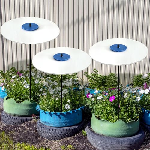 DANHMAO 3 Pack Plants Shade Cover for Outdoor Plants，17in 65% Sunblock garden Shade Cloth，Garden plant umbrellas for flower for Garden Potted Plant, Live Plant Outdoor