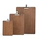 Chalkboards UK, Klemmbrett mit abnehmbarem silberfarbenem Clip, Holz, Holz, dunkle Eiche, A5 (26.2 x 18 x 1cm)