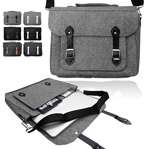 Love My Case MacBook  Feutre  Sacoche 15-inch MacBook Pro with Touch Bar Light Grey & Black