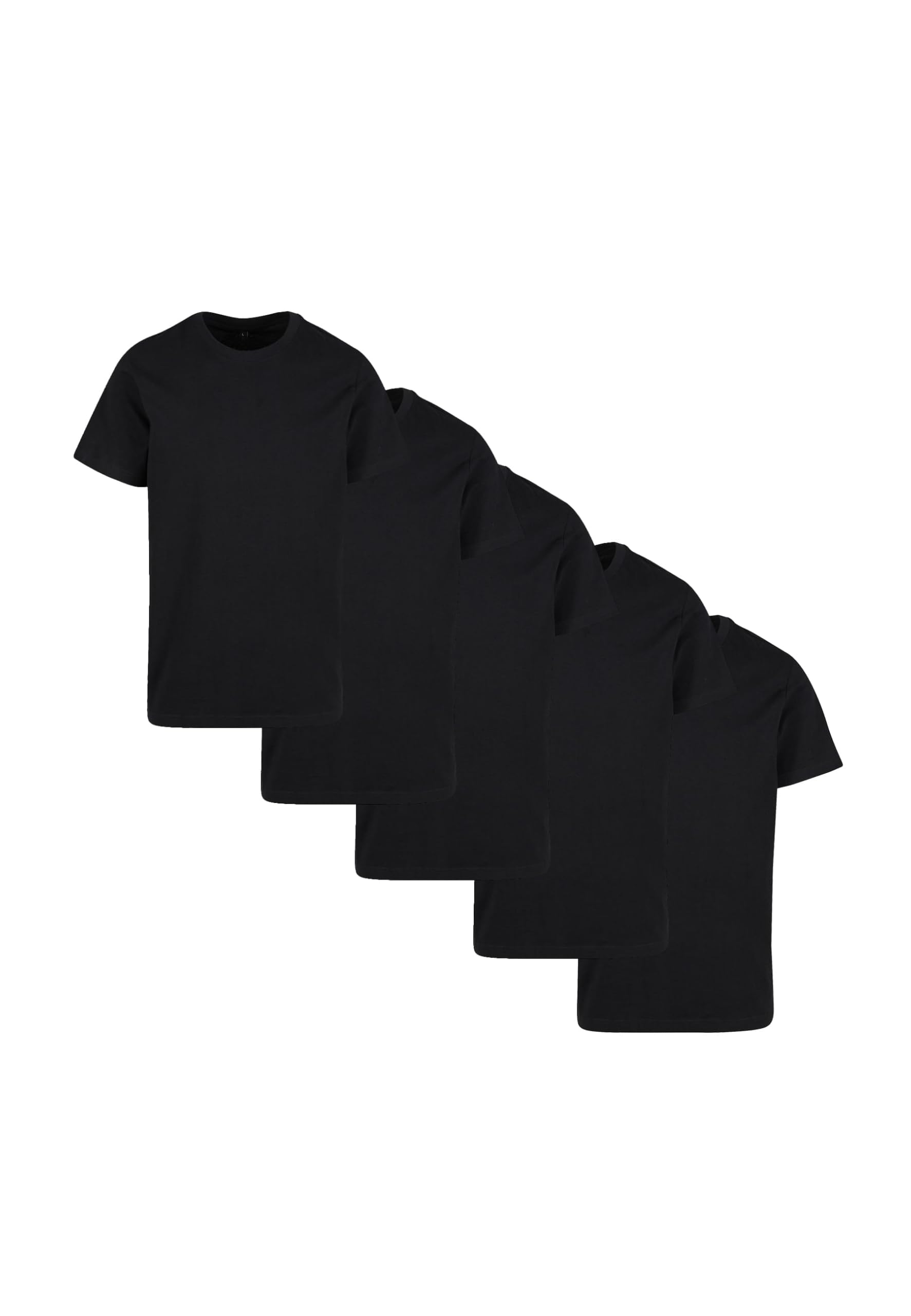 Build Your Brand, T-Shirt, Herren, Black L, 5-Pack
