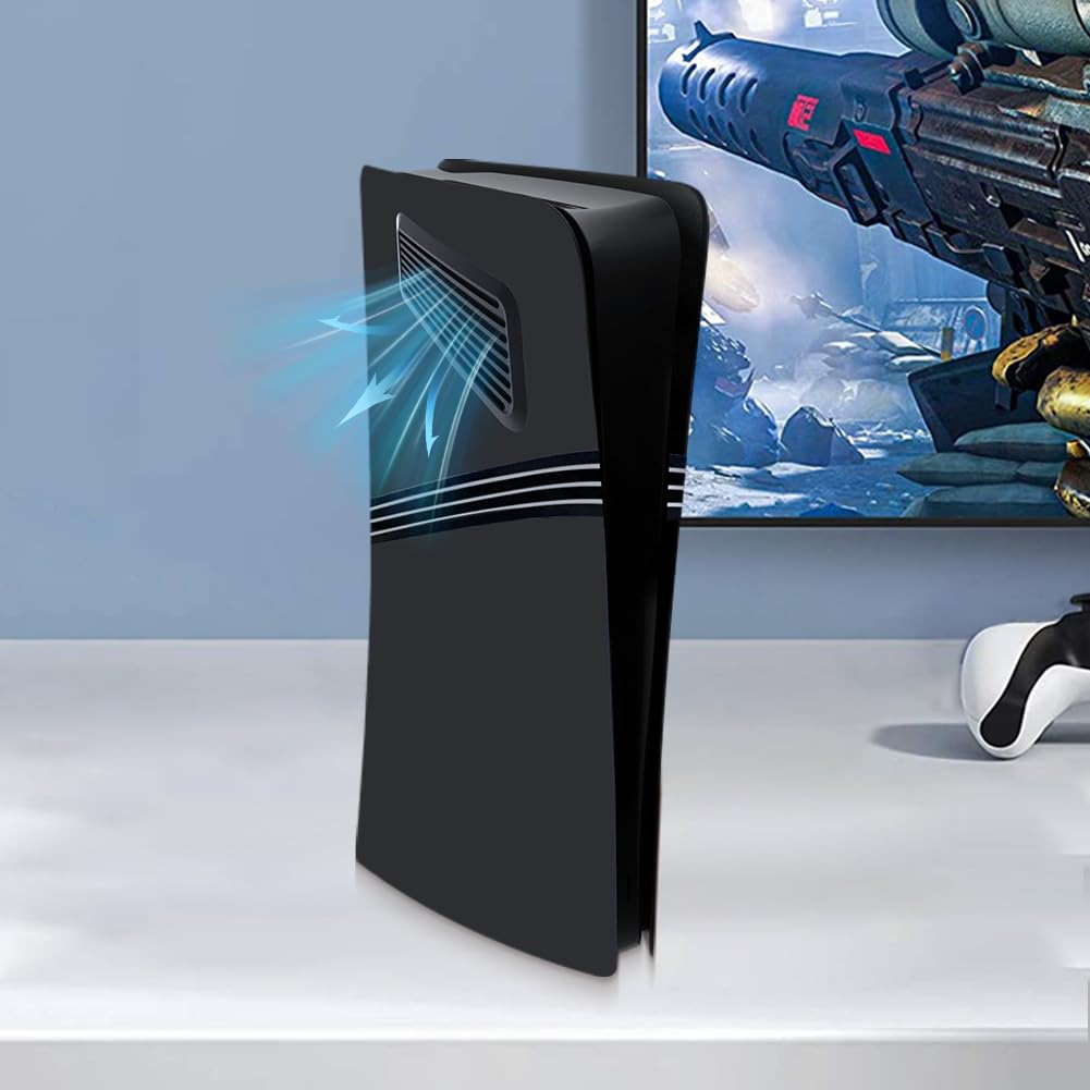 Placa frontal de repuesto para consola PS5 Pro con ventilación de refrigeración a prueba de golpes funda protectora