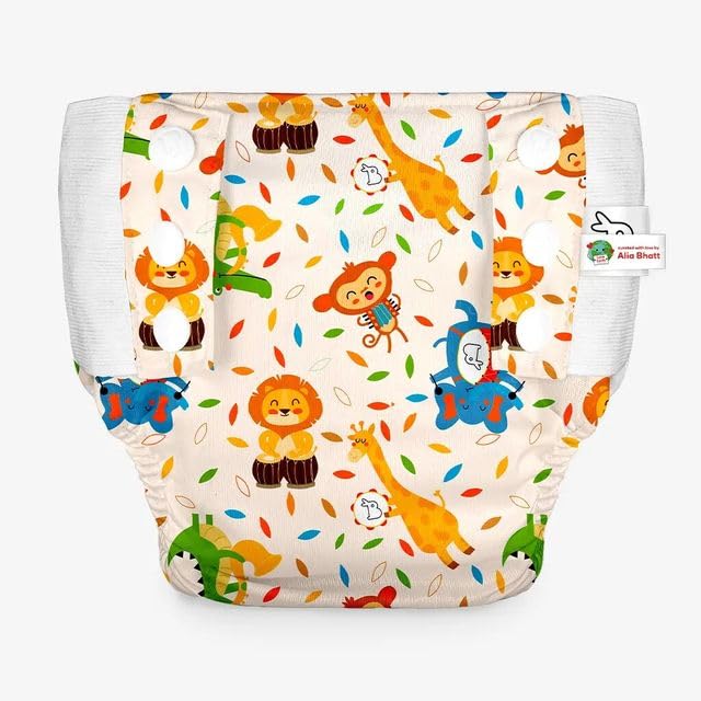 Image of SuperBottoms UNO Pull-up Pant Style Diaper | Cloth Diaper for Babies | Reusable, No Tapes, Easy to Wear, Designed for Active Little Ones | 3M - 3Y | Pack of 1