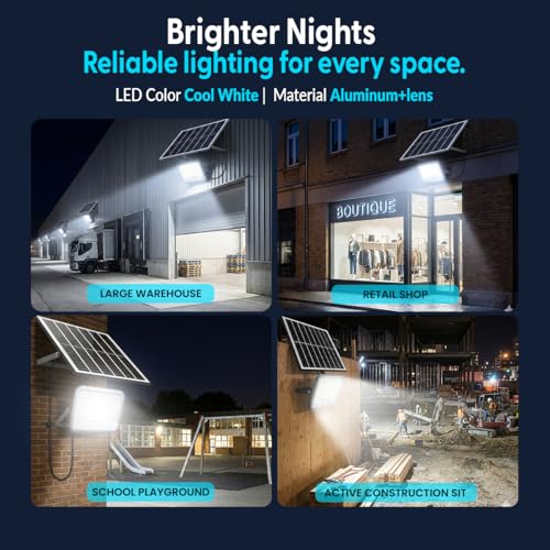 Image of hardoll Solar Flood Light 300W with Remote, Cool White LED, 5M Cable, Waterproof IP65 Aluminium + Lens Body, Replaceable 30000mAh Lifepo4 Battery for Home, Garden, Terrace, Outdoor (Pack of 1)