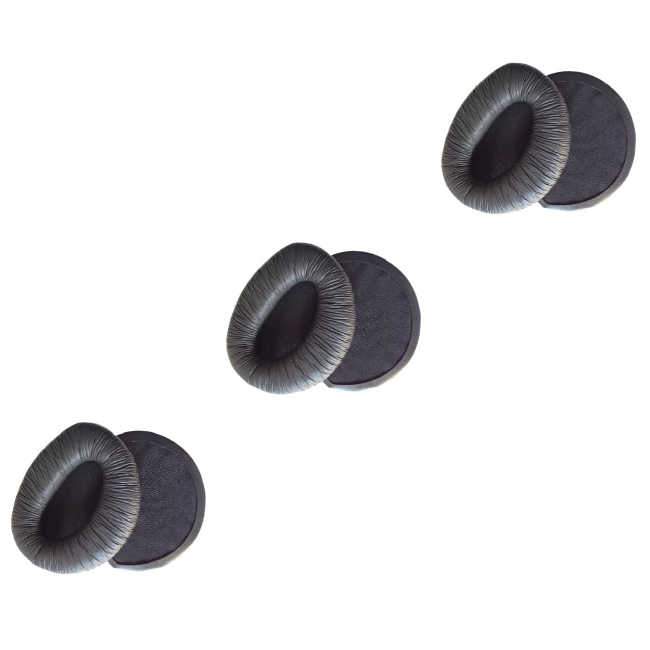 jojofuny 3piezas Almohadillas De para Auriculares Ear Pads De PU y Color Negro De El Rendimiento y Durabilidad