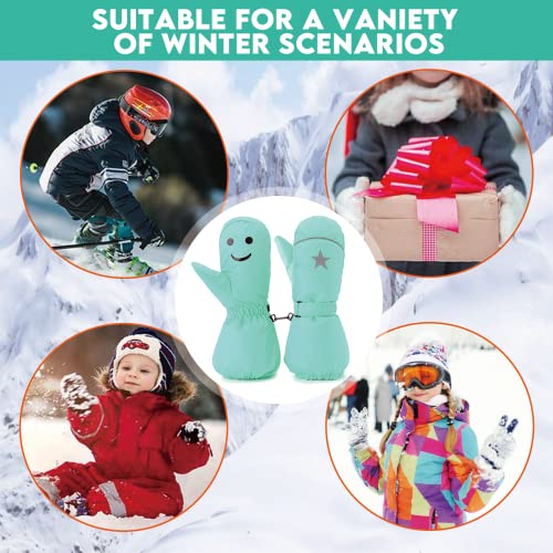 HIGHLOONG Kids Toddler Waterproof Snow Ski Mittens- Breathable Thinsulate Lined Winter Cold Weather Gloves for Boys and Girls Snowboarding