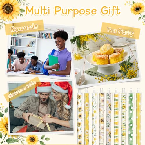 Image of Jetec 108 Pcs Sunflower Pens Bulk Ballpoint Pens Sets Stuff Aesthetic Retractable Office Supplies Gift for Student Teacher Writing Journal Planning Notepad Desk Decor for Women Men Nurse Staff