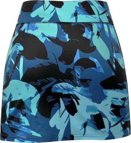 Image of Mehrang Skirt with Shorts for Women's & Girl's Solid High Waist Flared Skater Short Mini Skirt