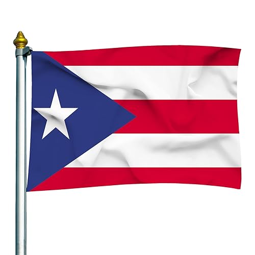 Puerto Rico National Flag Polyester Fiber 3x5 Feet Flag, Bright