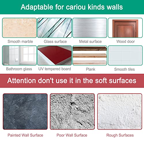 Image of 14 Pack Adhesive Wall Hooks, Wall Hangers Without Nails, No Damage Picture Hooks Waterproof and Rustproof to use Inside Kitchen, Bathroom, Home and Office(14mm)