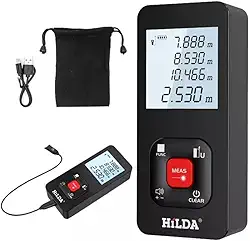 Trena Laser Digital Profissional 50 Metros Medidor de Distância Recarregável USB-C