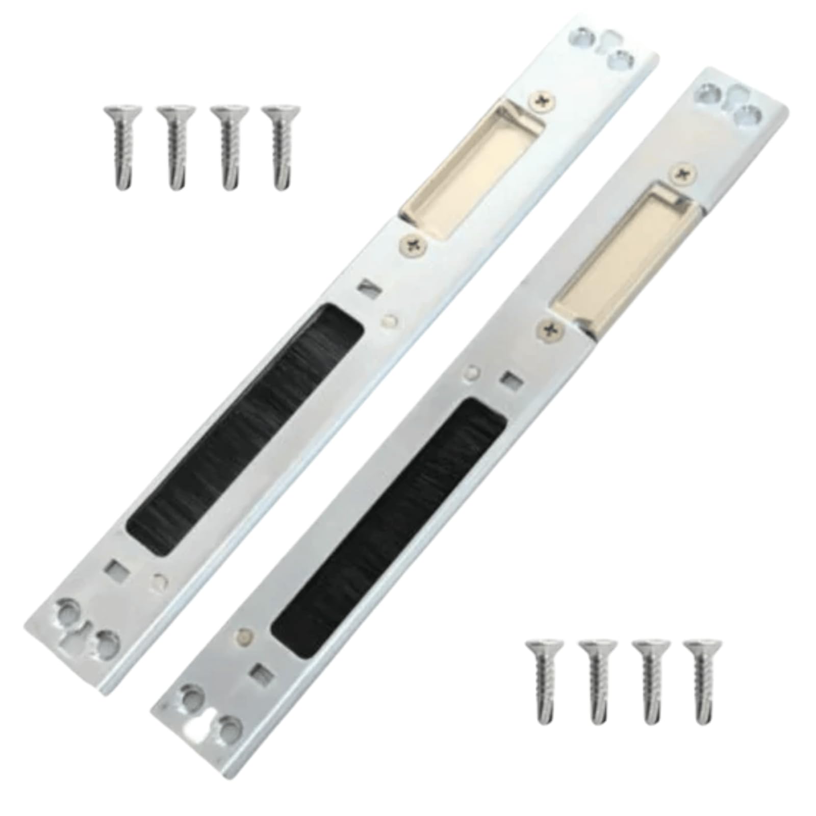 Upvcstore Universal Upvc Door Latch & Deadbolt Plate Centre Keep Right & Left Kit With Screws