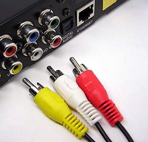 Cable RCA audio video con conectores macho hembra para extender señal SAT 5