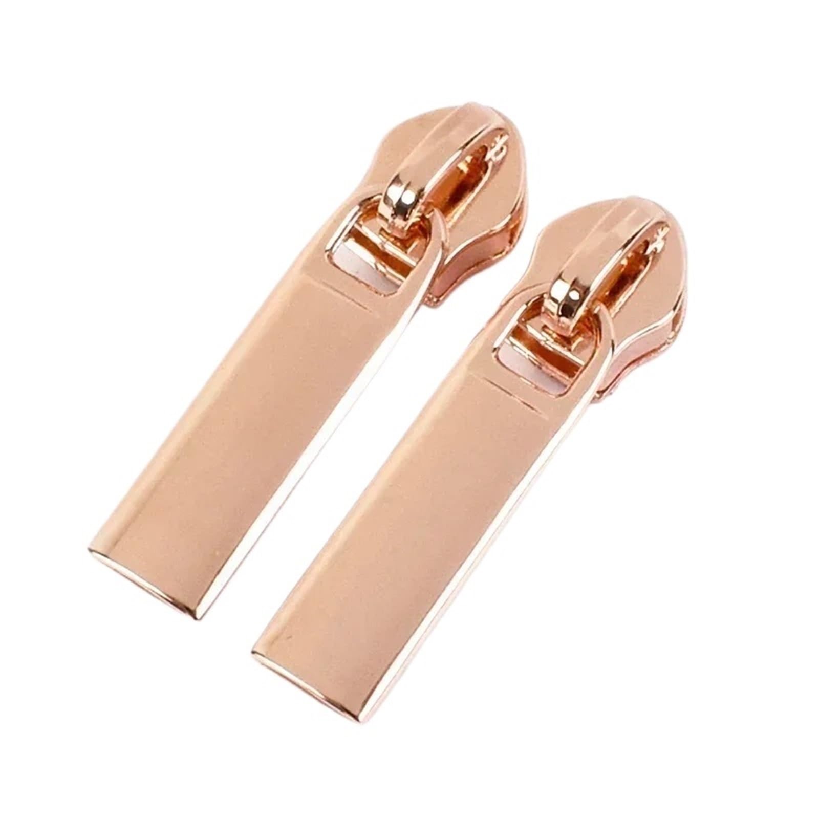Zipper Pull,Zip Head 20Pcs 5# Zipper Slider Heads for Nylon Zippers DIY Sewing Accessories(Rosegold)
