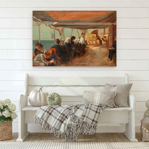 Passagers sur le pont tableaux décoratifs pour chambre unframe - 3