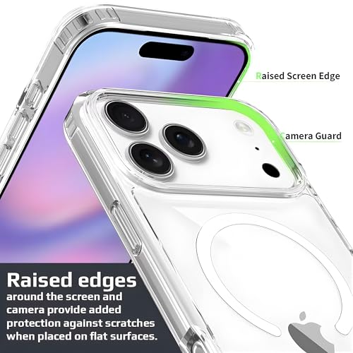 Image of Transparent Back Cover for iPhone 17 Pro | Shockproof Slim Case with 360 Degree Drop Protection | Clear PC + TPU Hybrid Bumper Design