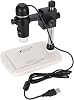 Microscope for Adults Kids,Adjustable Illumination 8 White LED Lights Microscopio Profesional,Measurement Function USB Digital Electronic Microscope,for Students and Factory Inspec
