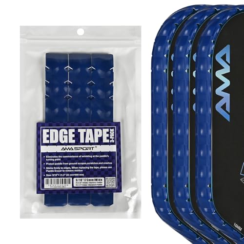 PICKLETECH Pickleball Edge Guard Tape – Blue Grid Pattern Edge Tape