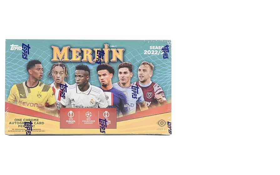 Amazon.com: 2022/23 Topps UEFA Merlin Chrome Soccer Hobby Box 1