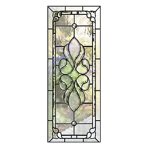 Neukids Vintage Iris Türfolie Selbstklebend,Abziehen und Einfügen Buntglas türen klebefolie,Innentür dekorative Kunst Glastür Aufkleber,2 Bände türfolie selbstklebend 38.6x200