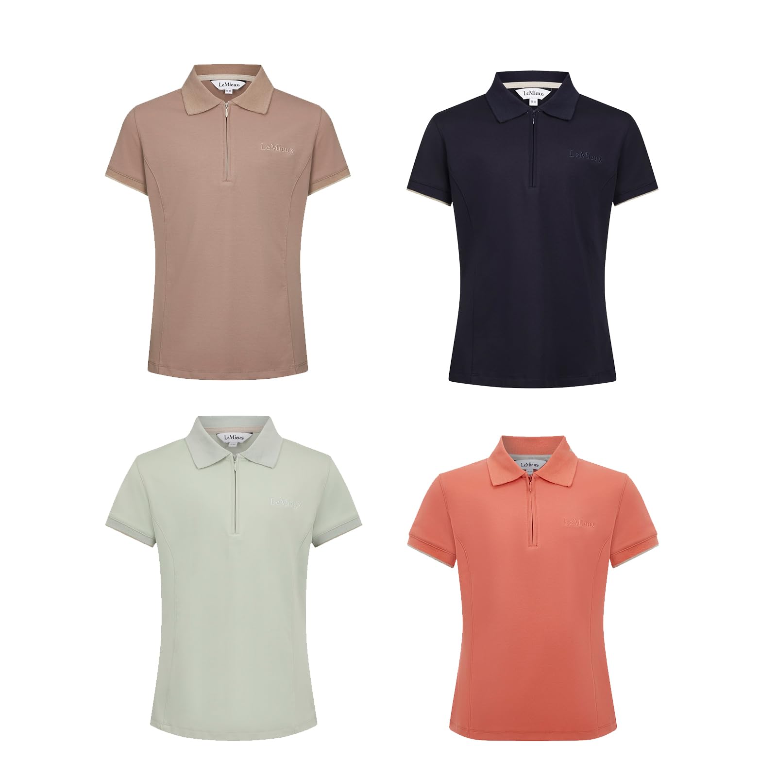 LeMieux Young Rider Childrens Polo Shirt - Apricot 11-12 Years