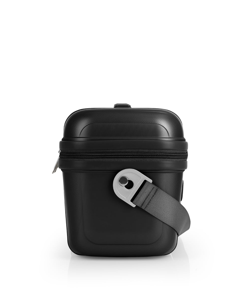 Gabol - Neceser de Viaje Rígido Queens 32x23x19 cm - Peso 0,83kg con Capacidad 13,7L - Acople a Maleta y Clasificador Interior - Diseño Español en Polipropileno - Resistente y PVC Free - Negro