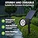 InnoGear Solar Lights Outdoor Waterproof Solar Garden Light for Outside Yard Landscape Lighting Pathway Spot Lights Spotlight Wall Light Auto On/Off, Pack of 4 (Warm White)