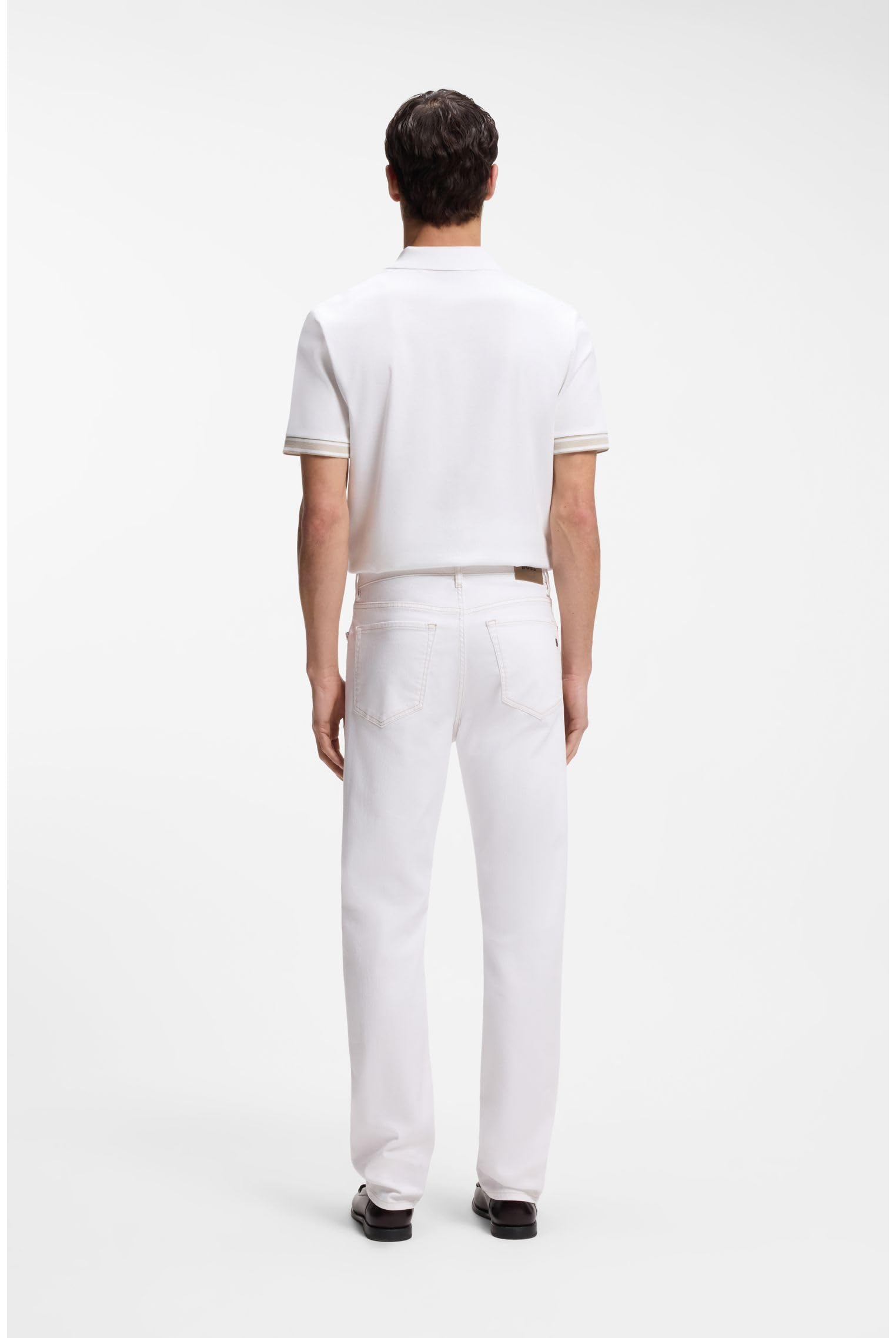 BOSS Five-Pocket-Jeans Aus Weißem Stretch-Denim