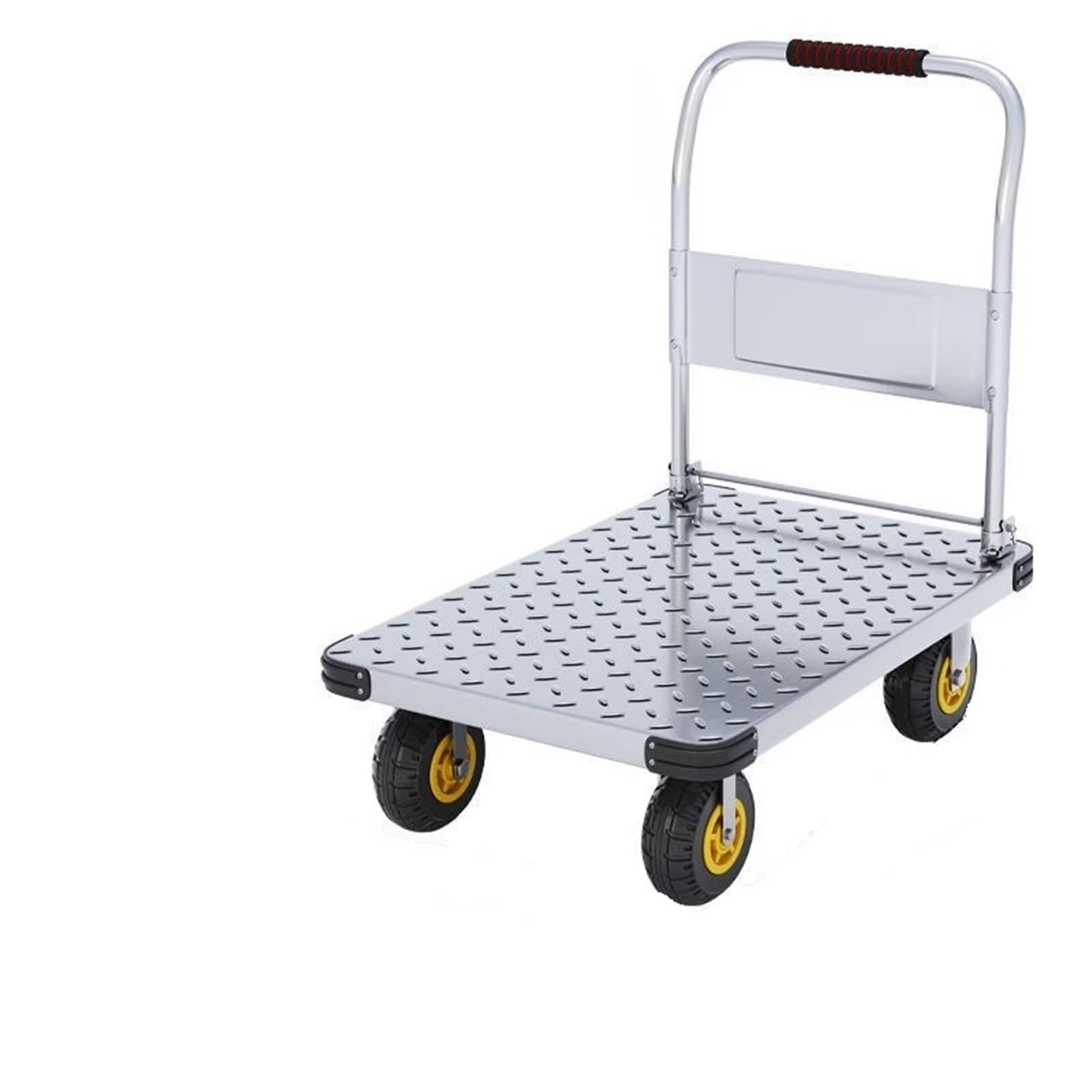 Platform Truck Cart, Folding Platform Truck Cart, Portable Four Wheel Silent Warehouse Flatbed(75 125cm)