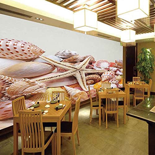 Photo papier peint coquille d'étoile de mer et poster mural personnalisé salon 300x210 cm
