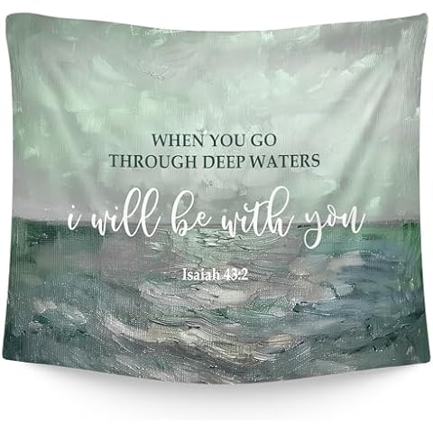 WAITPI Vintage Christian Wall Tapestry Cover