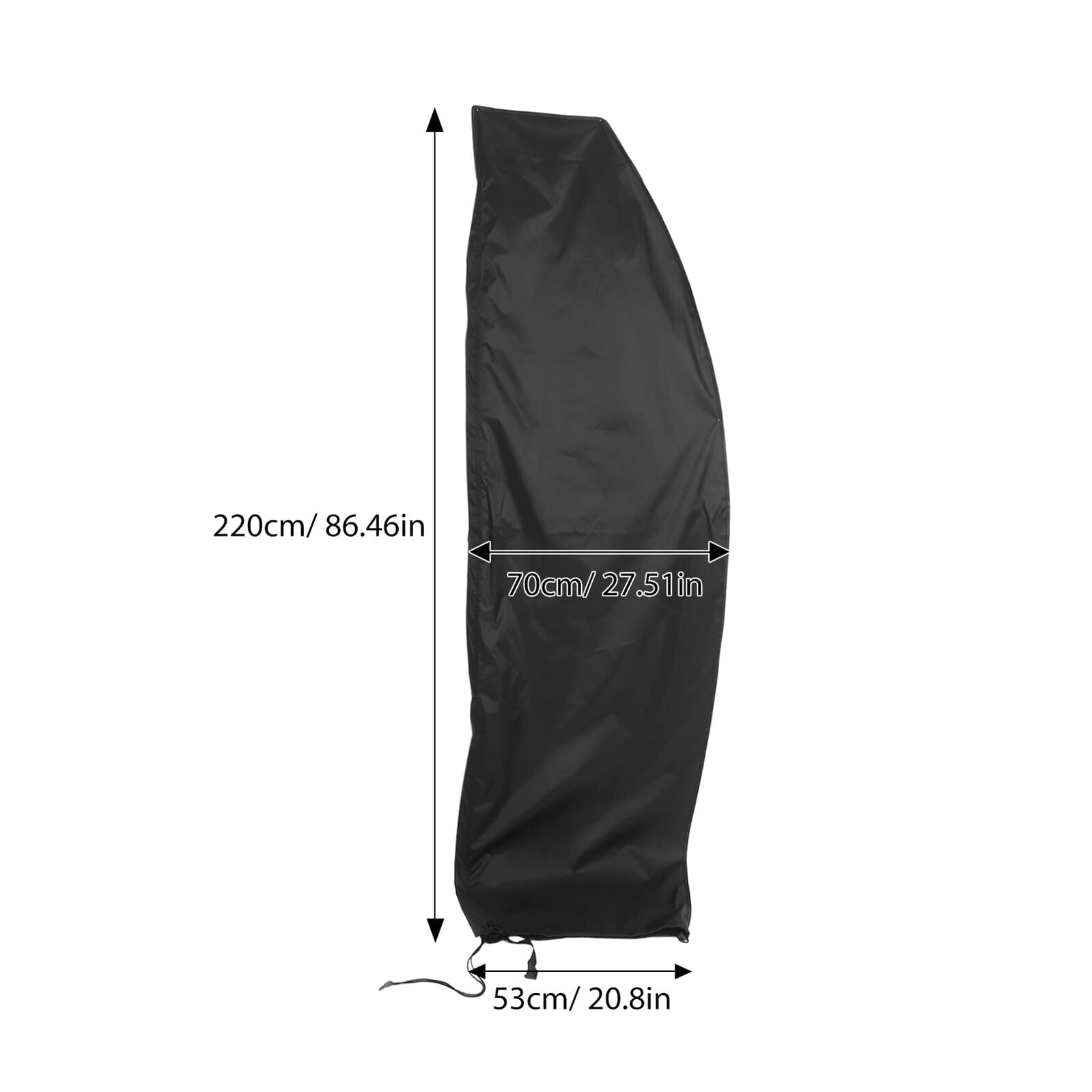 TEHAUX Schutzhülle Für Sonnenschirme Outdoor Großzügig 210d Oxford Gewebe Uv Schutz Windstabil Abdeckung Für Seitlich Versetzte Gartenschirme